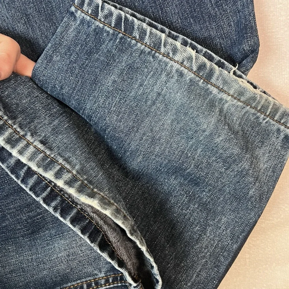 Rocawear Jeans Mens 36x31 Blue Distressed‎ Loose Baggy Y2K Classic Fit Denim